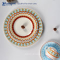 Pretty Looking New Pattern Fine Bone China Modern Design Geschirr Set, Englisch China Geschirr